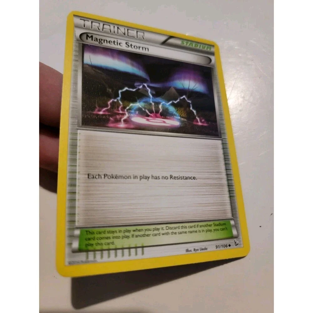 Magnetic Storm 91/106 XY Flashfire 2014 Pokemon Card Euc
